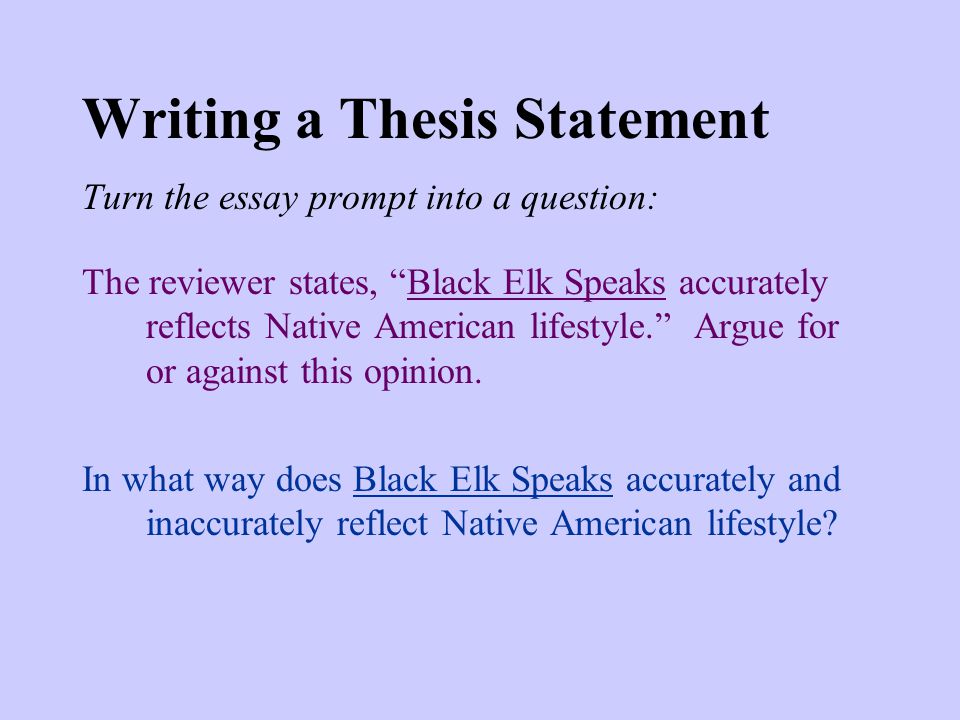 Response paper on black elk speaks